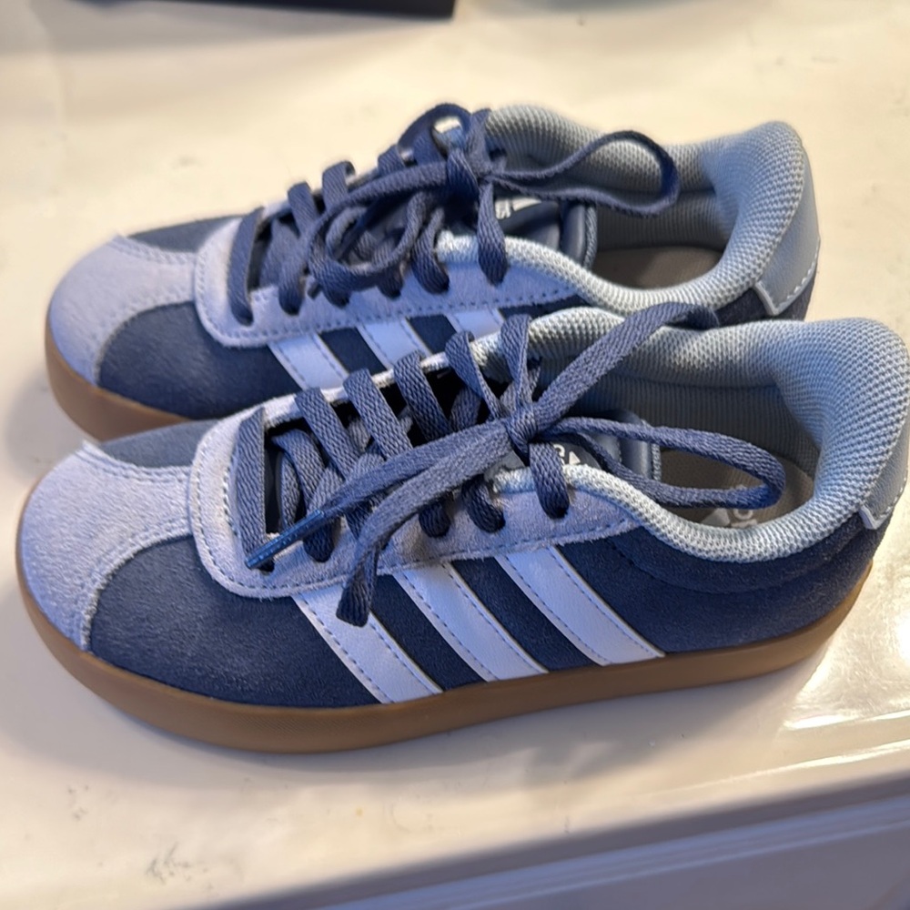 Adidas Blue and White Sneakers